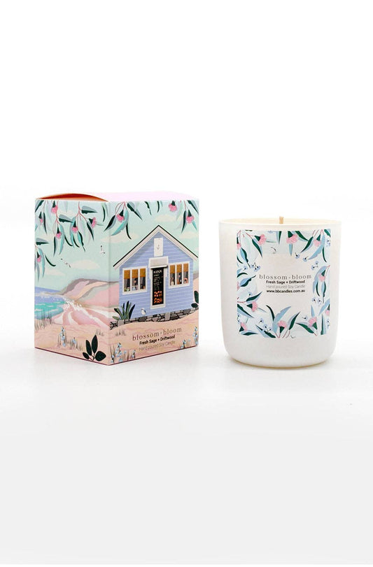 Soy Candle | Fresh Sage + Driftwood