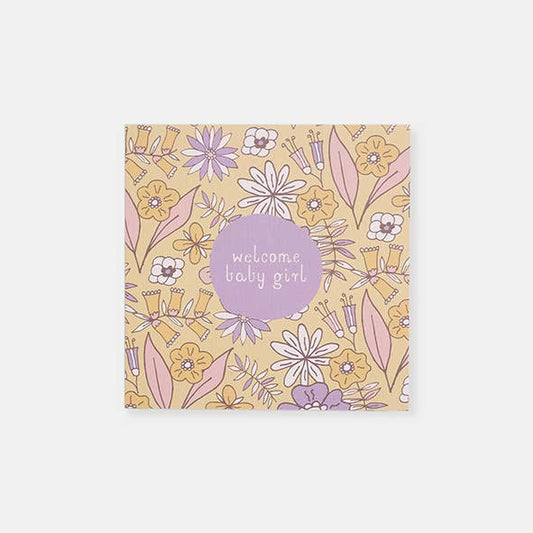 Greeting Card | Baby – Retro Floral