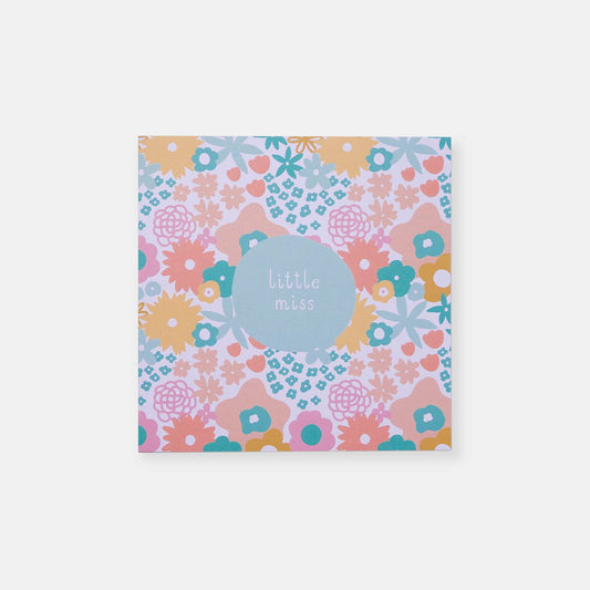 Greeting Card | Baby Girl – Flower Garden