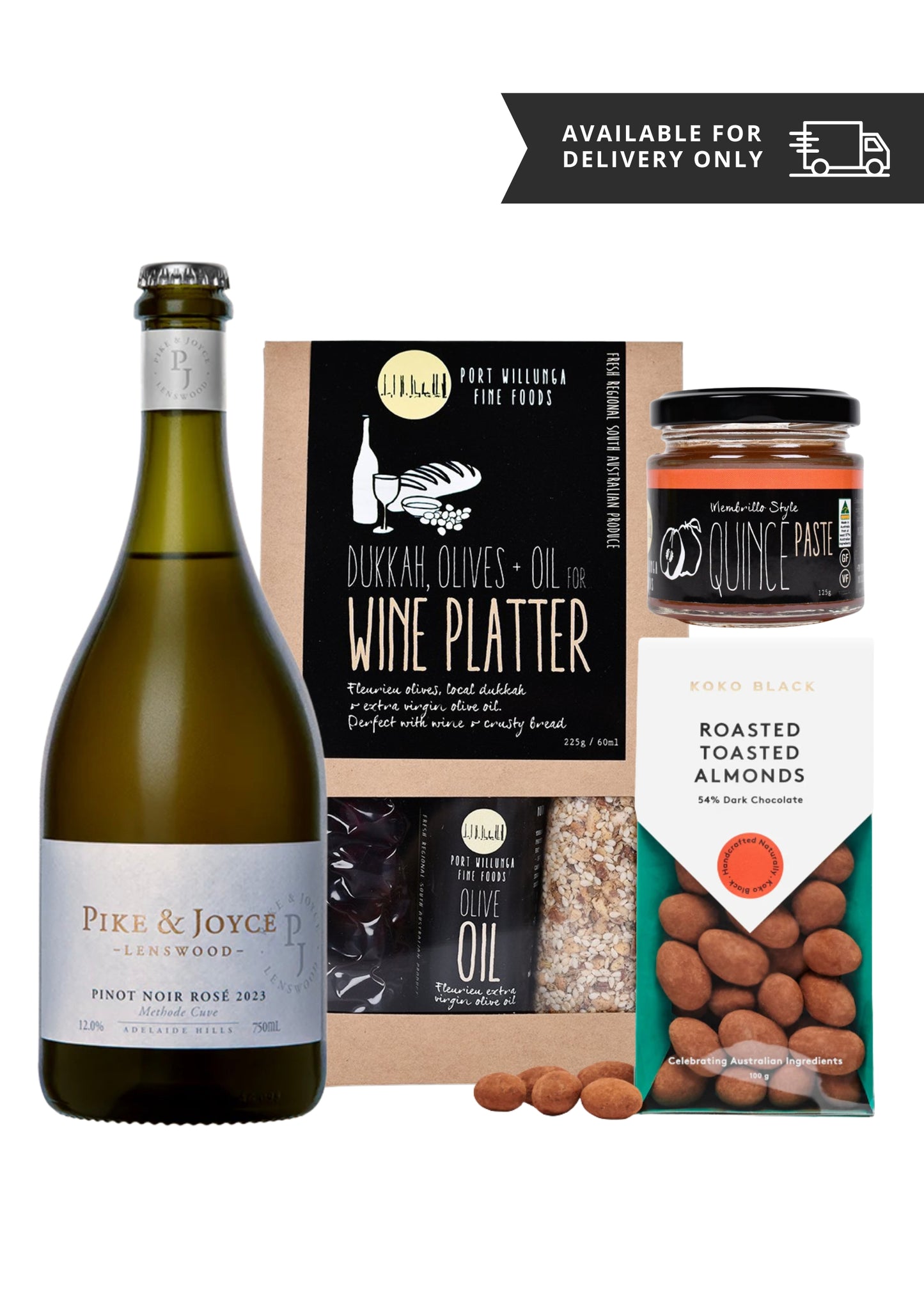 Wine Hamper - Pike's + Joyce Pinot Noir Rose (Bubbles)